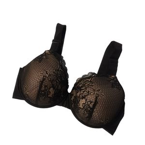 Spanx Bra Size 36C Bra-llelujah Black Lacy Front Closure